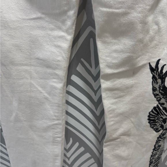 True Religion White Straight Leg Jeans With Sequence Eagle - Picture 7 of 11